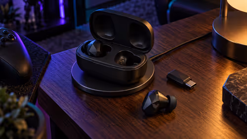 Gaming Earbuds With a 40-Hour Total Battery and Qi Charging Case