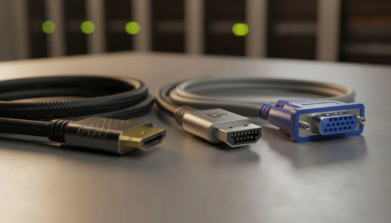 Compare HDMI, DisplayPort and VGA