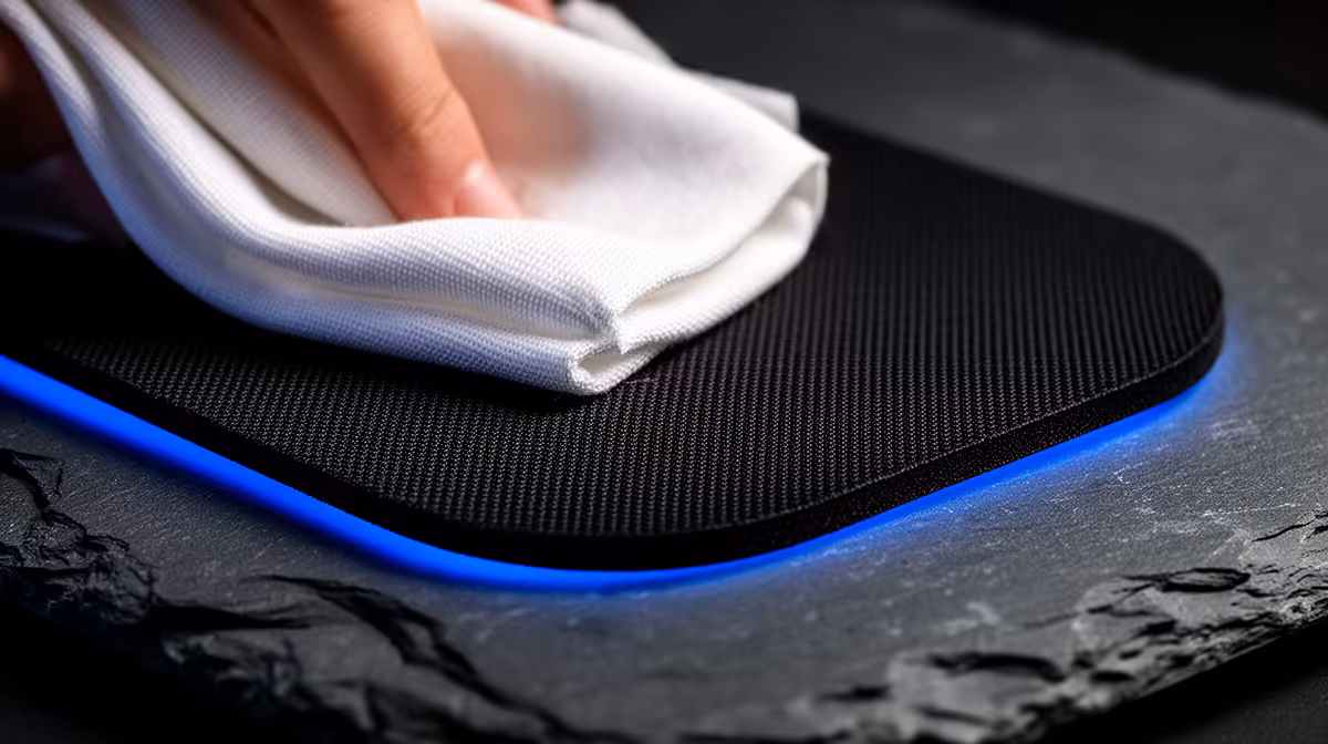 Cleaning a Micro-Textured Control: micro-weave texture