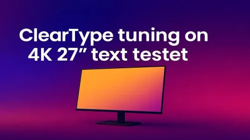 ClearType Tuning 4K Monitor: Our Test on a 27" Display