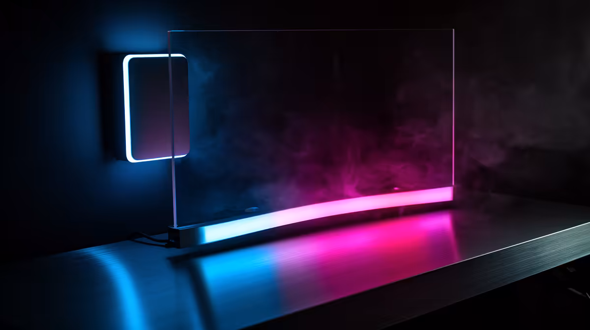 Comparing Wall-Mounted Ambient Lighting Versus Desktop RG...