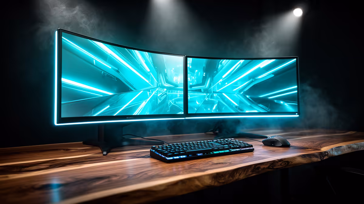 Configuring Panoramic Dual-Screen: desk height fit checks