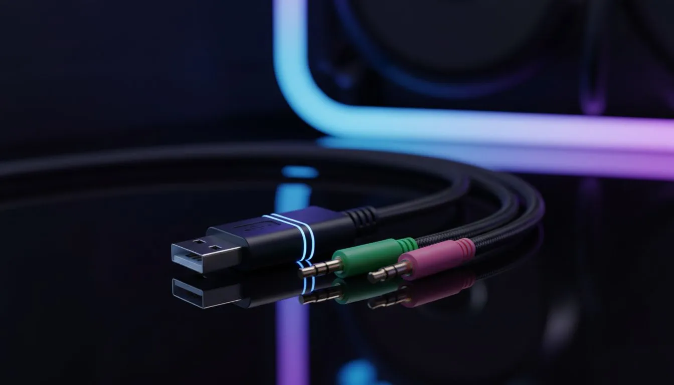 Connect Split Jack Headset to USB