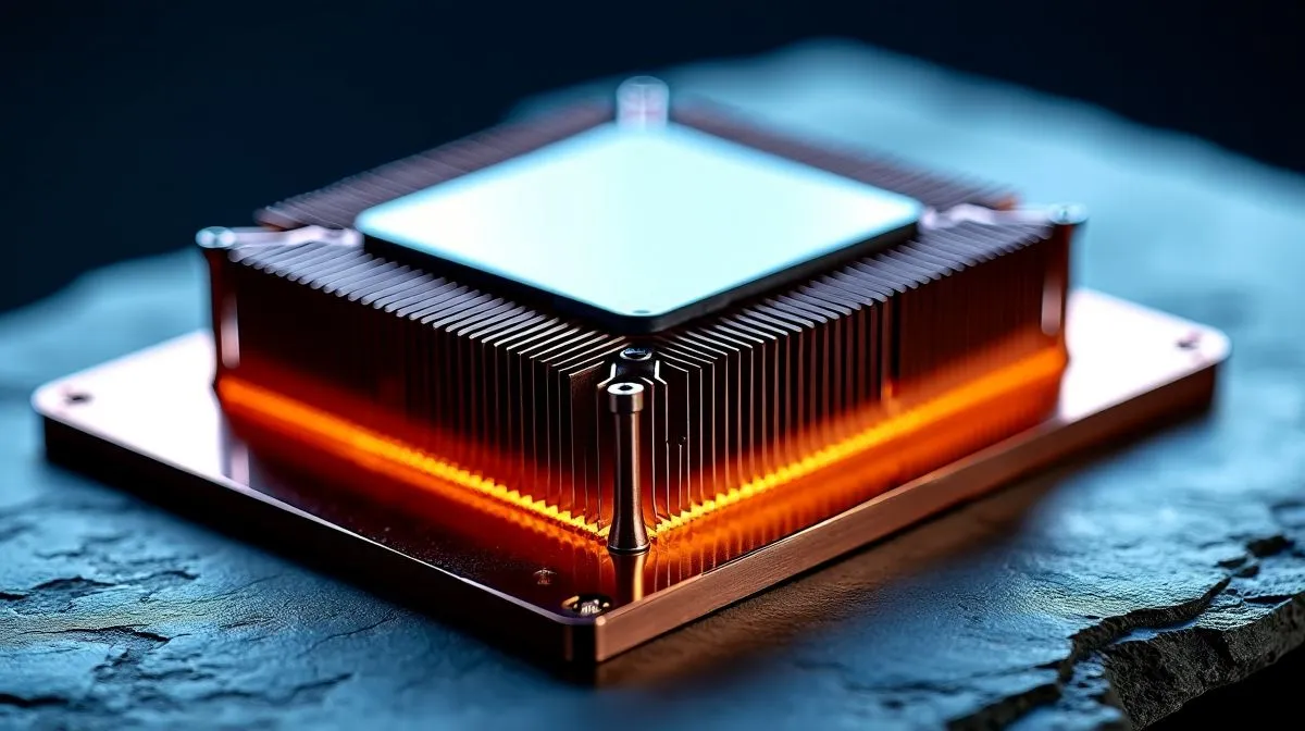 Which material improves CPU temperature control?