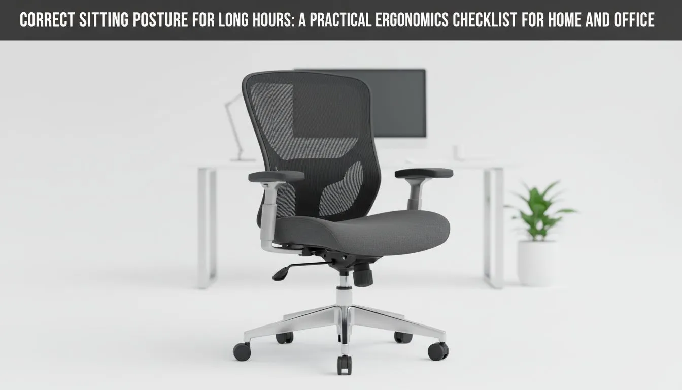 Ergonomics Checklist for Sitting