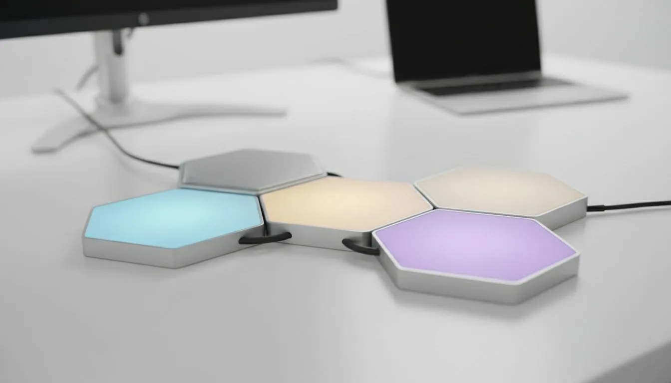 Workspace Segmented Lighting