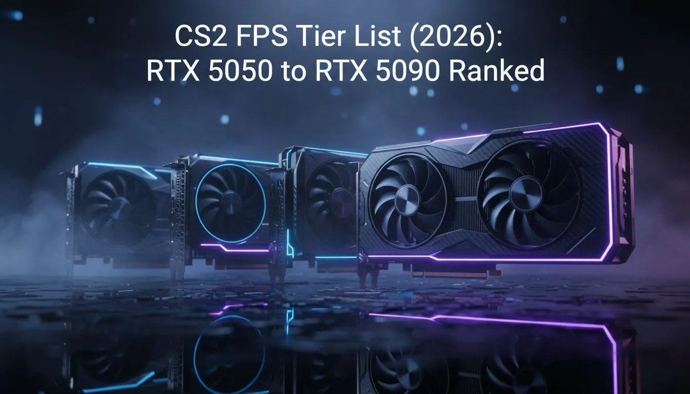 RTX 5050–5090 CS2 Performance Ranks