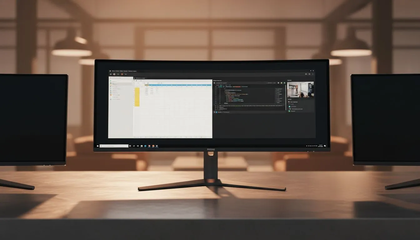 Ultrawide Monitor for a Tidier Desk
