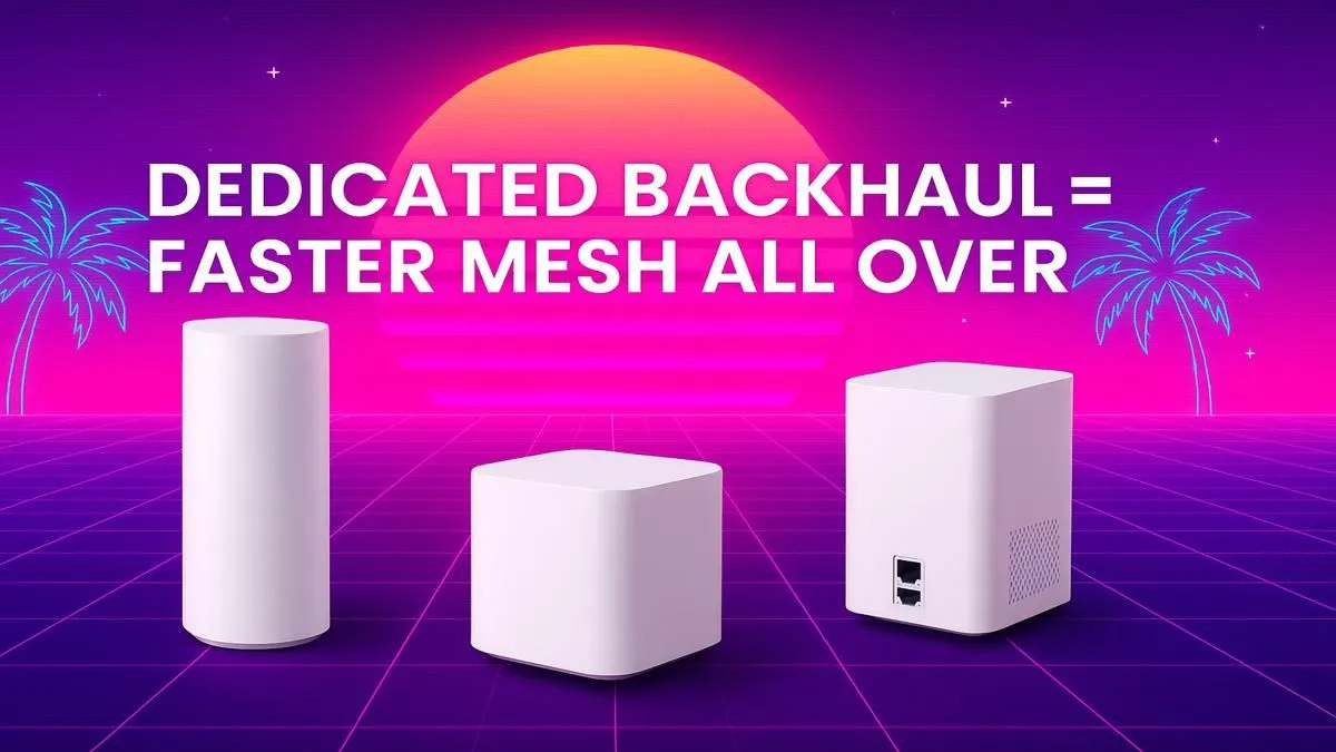 Faster Mesh Networks with Dedicated Backhaul