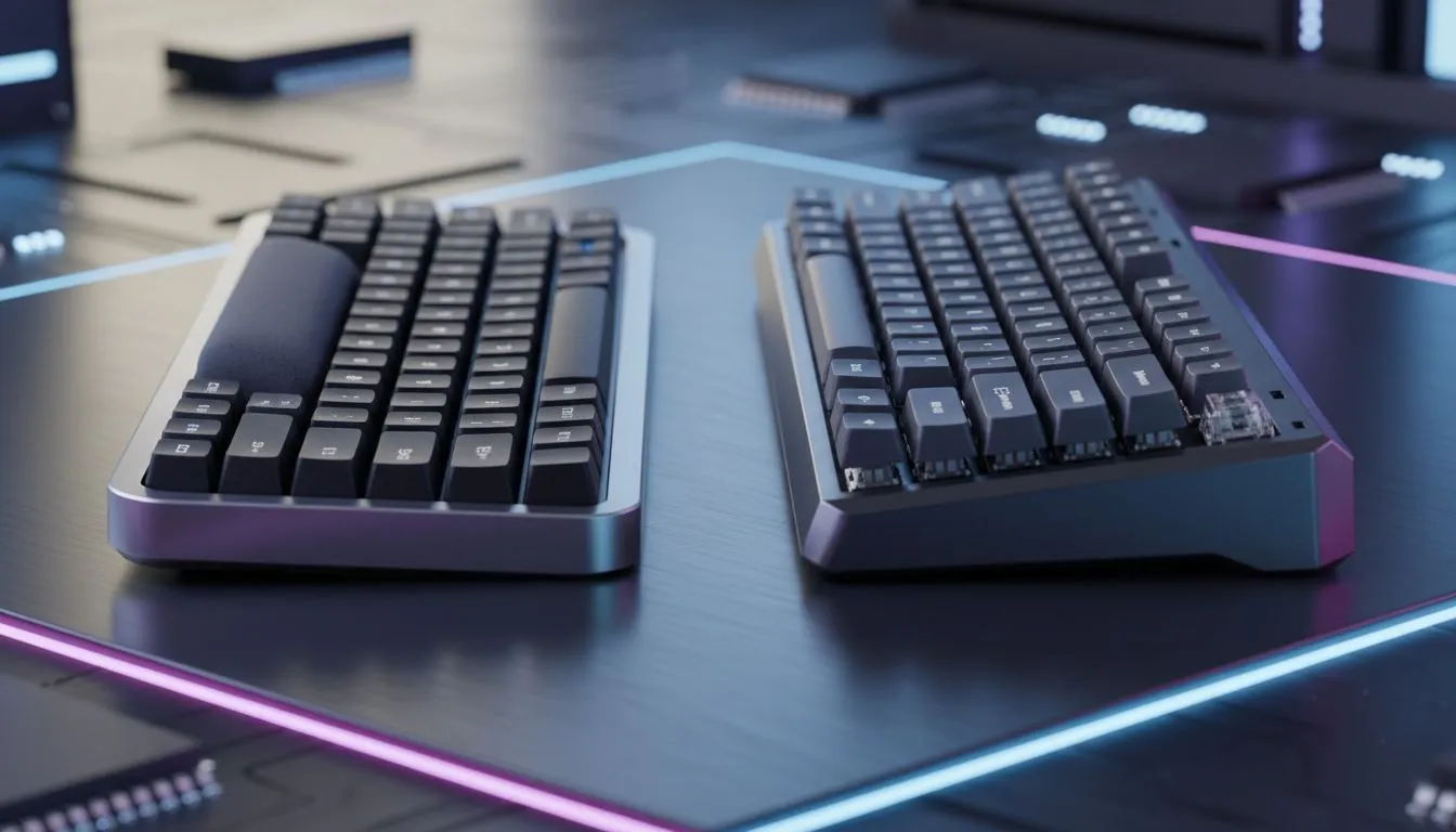 Mechanical vs deep-cushioned key feel