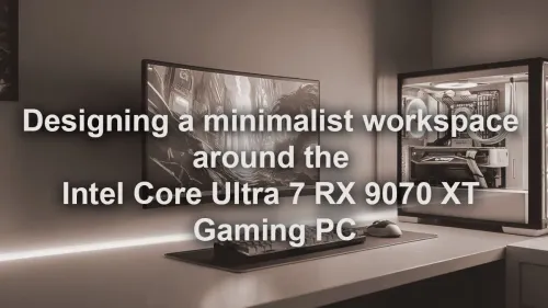 Minimalist Intel Core Ultra 7 RX 9070 XT Gaming PC Setup