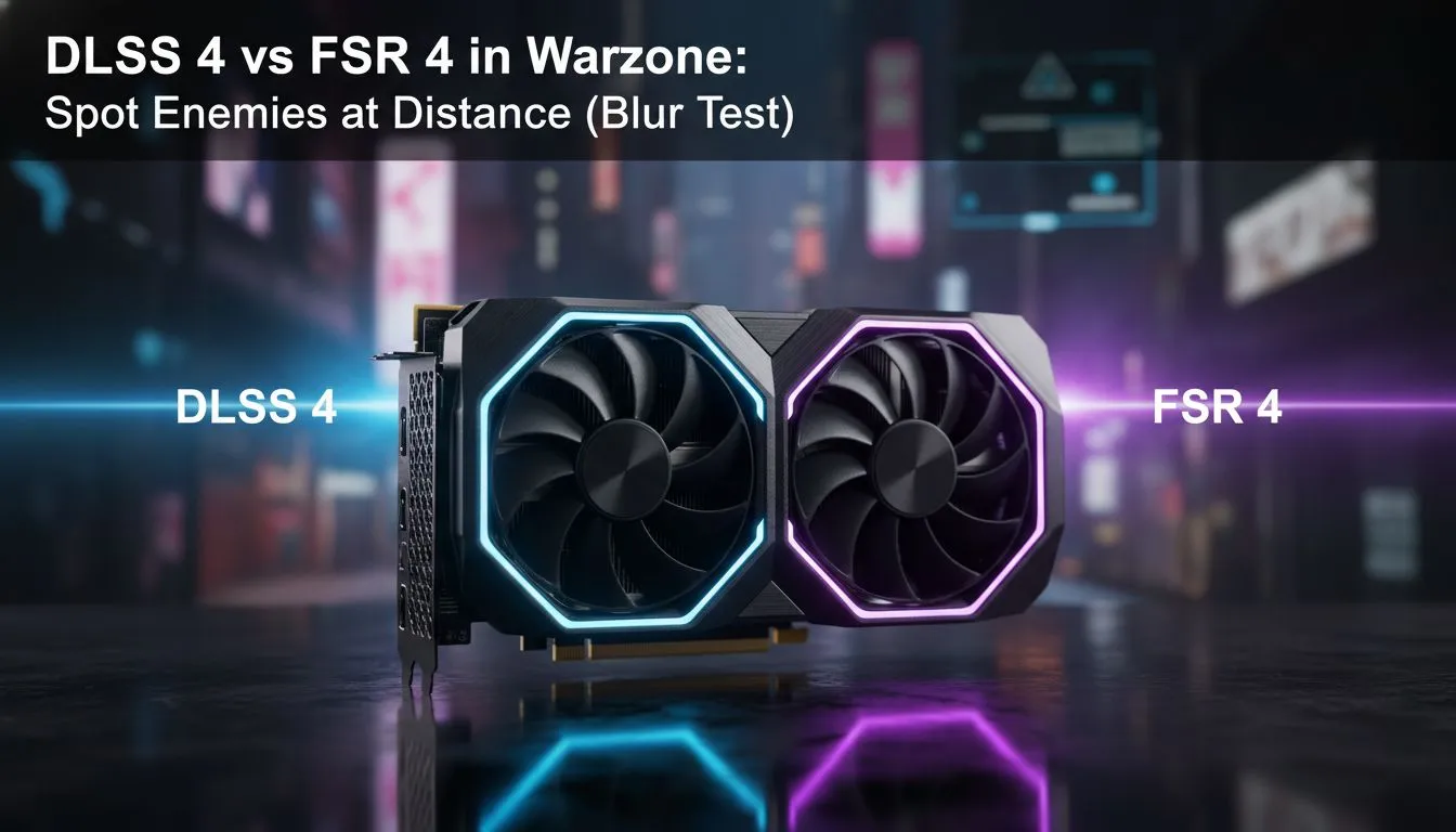 Blur Test: DLSS 4 vs FSR 4 in Warzone