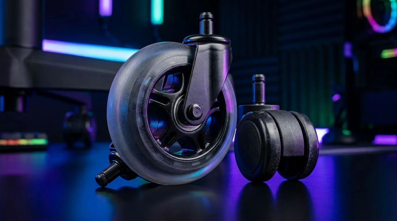 75mm vs standard chair wheels