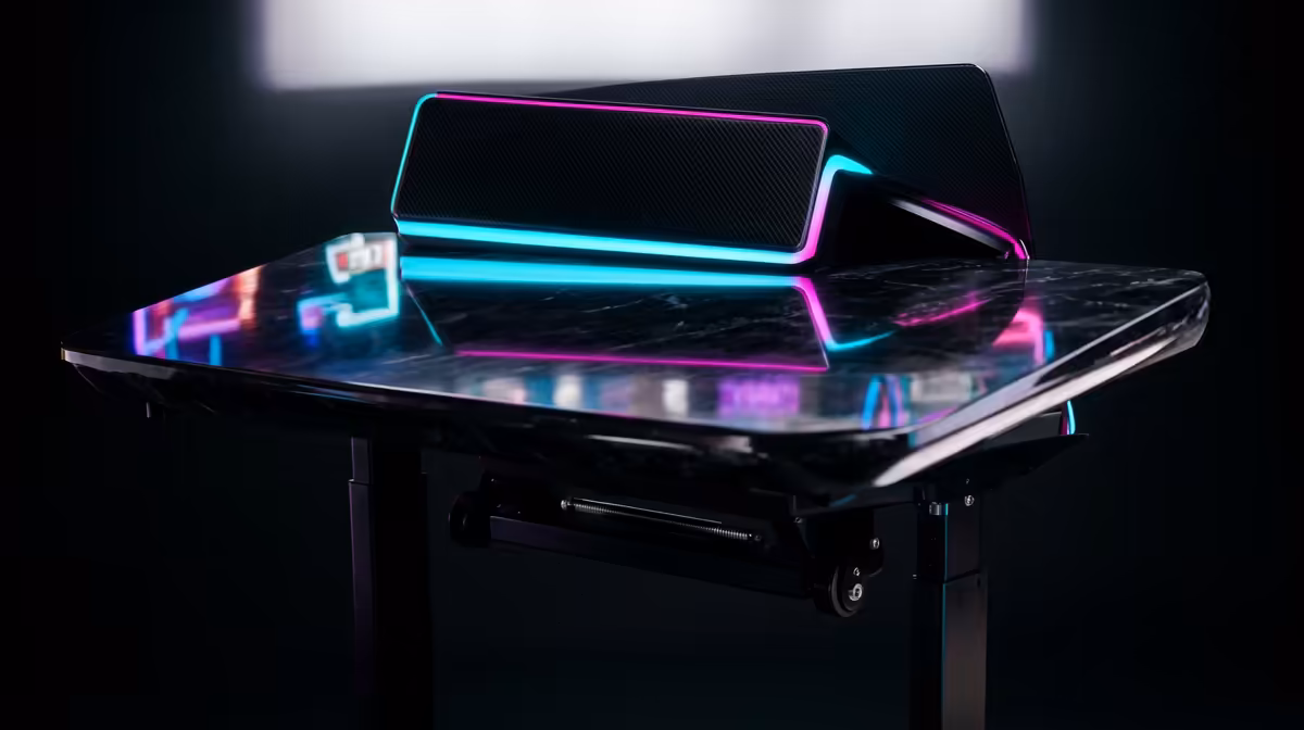 Sit-stand desks for esports setups