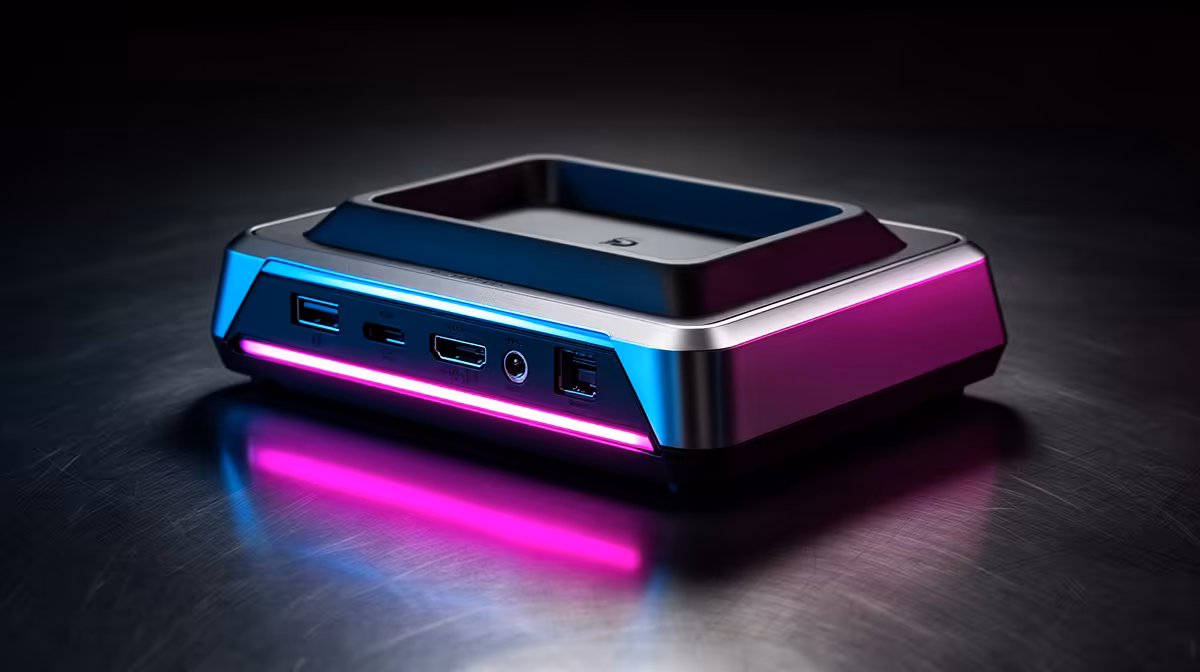 Docking Stations for portable gaming while buying signals