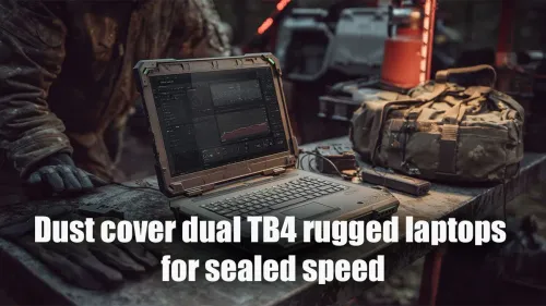 Dust Cover for Dual TB4 Rugged Laptops