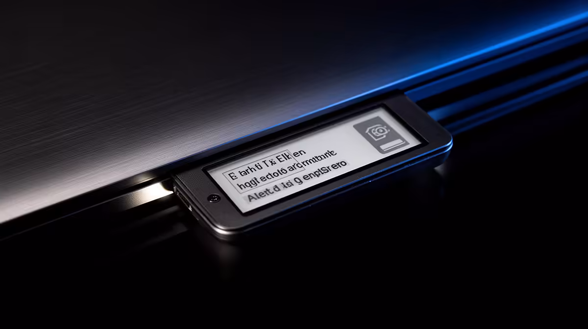 E Ink Lid Notification for Laptops