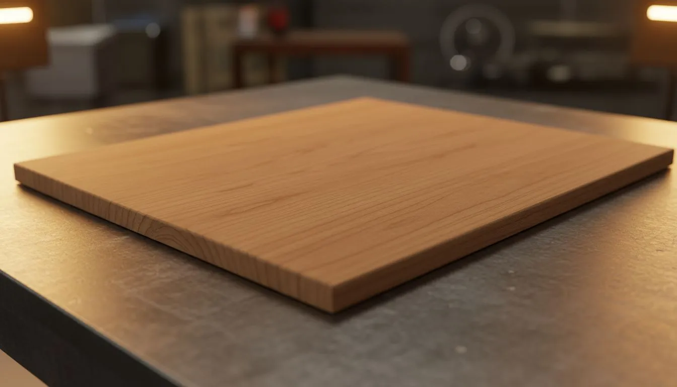 E0-grade rubberwood for safe desktops