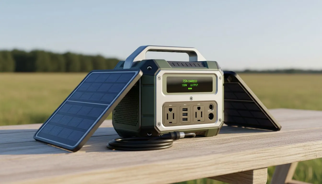 Portable Solar Generator for Lower Emissions