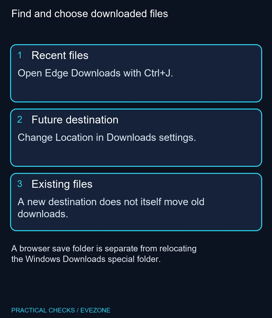 Find and choose downloaded files
