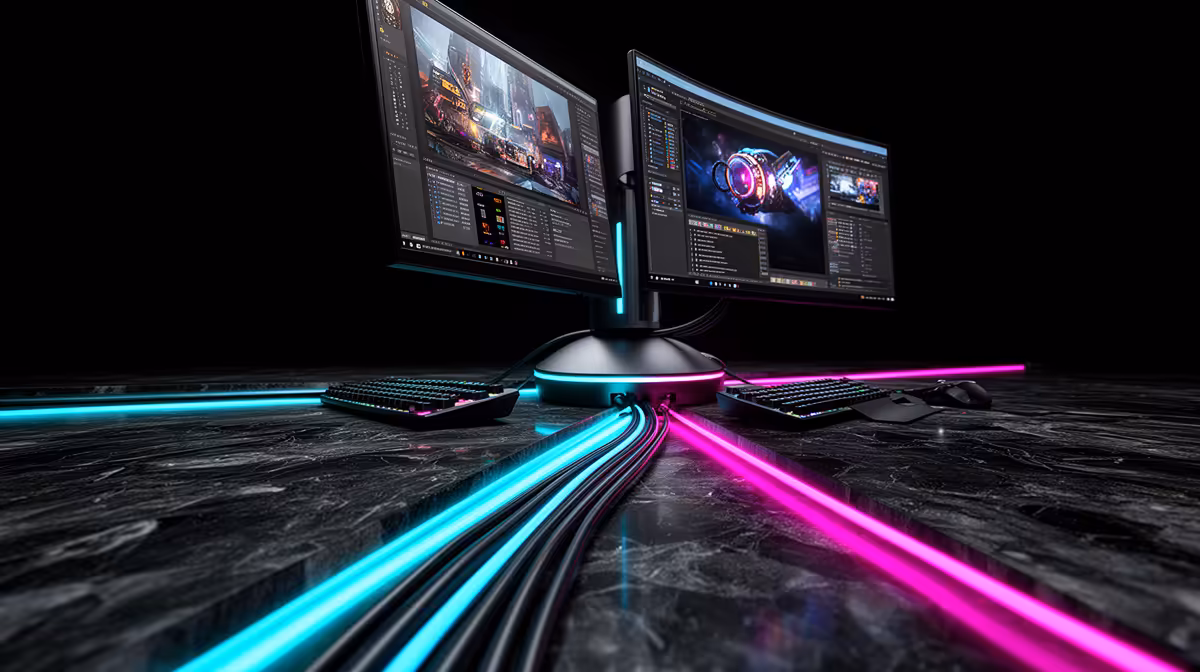 Eliminating desktop cable clutter: fit, latency and daily