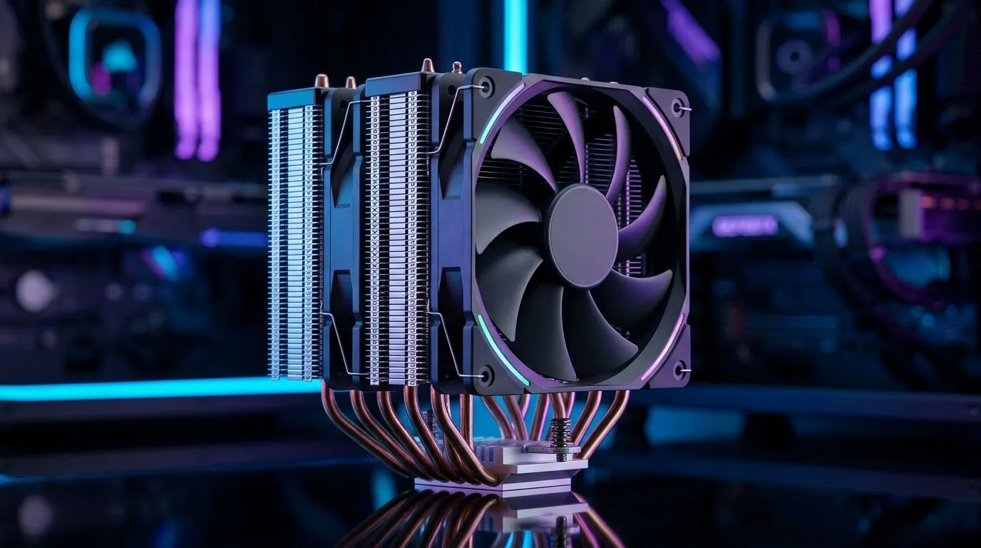 Quieter fans, same temperature control