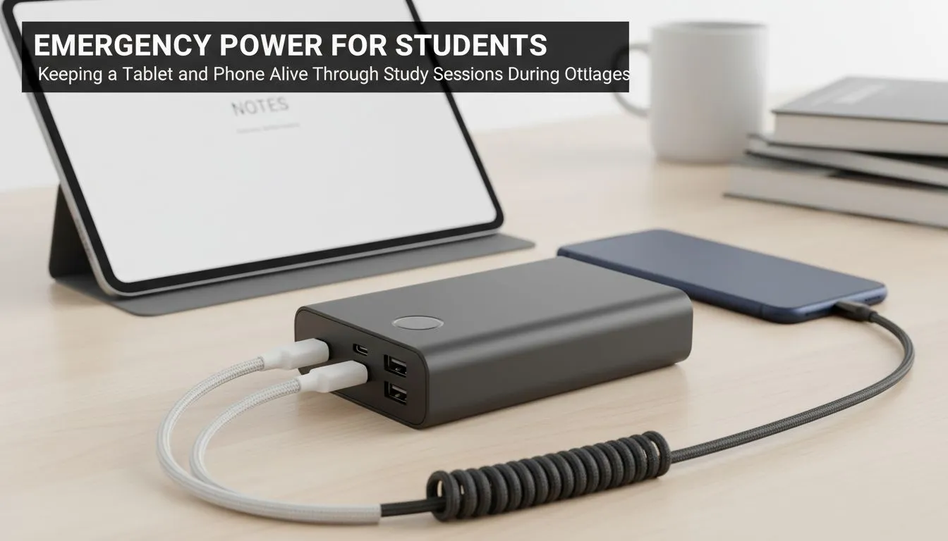 Keep phones & tablets charged during outages