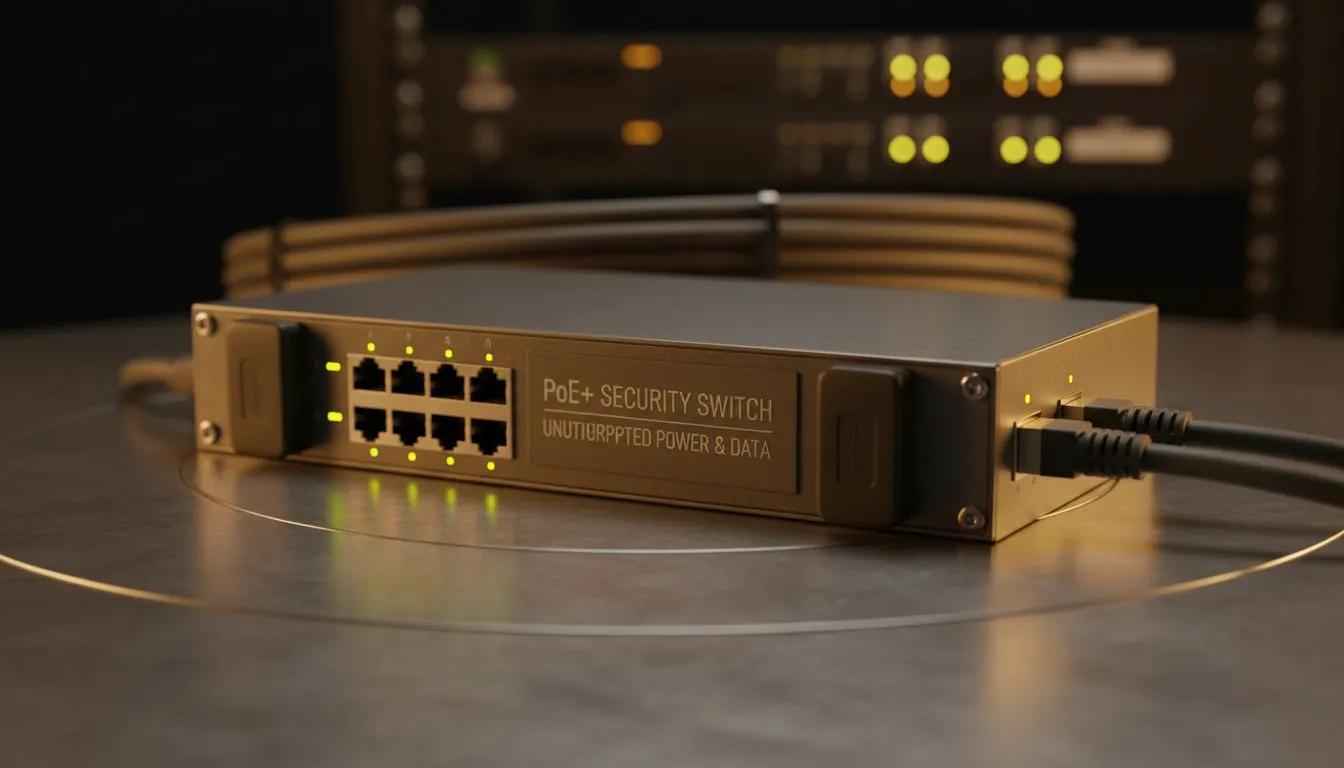 Keep PoE cameras online in loadshedding