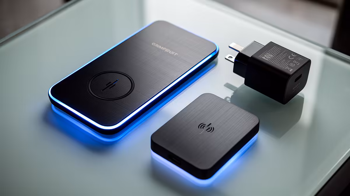 Travel-Ready Compact Charging: ports, fit and durability