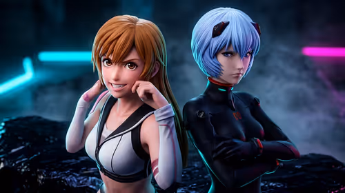 Evangelion Collection Display Ideas: Asuka & Rei Showcase