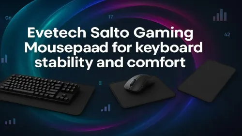 Evetech Salto Gaming Mousepad with Keyboard Wrist Rest