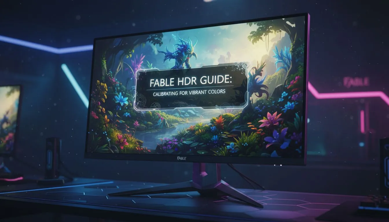 Calibrate Fable HDR for vibrant color
