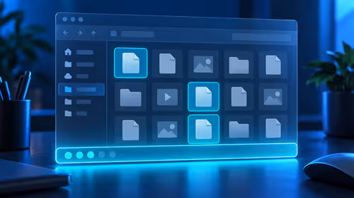 File Explorer status bar: restore the selected-file count