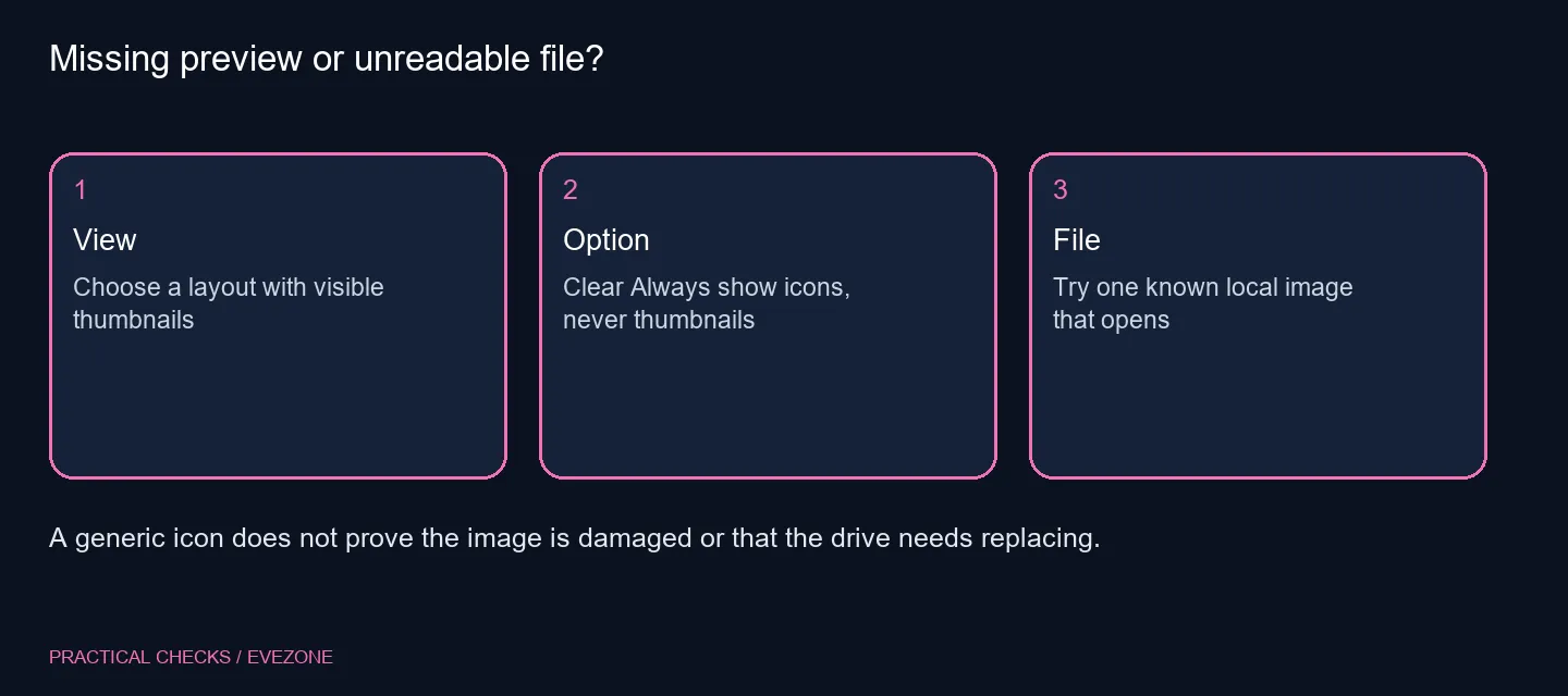 Missing preview or unreadable file?