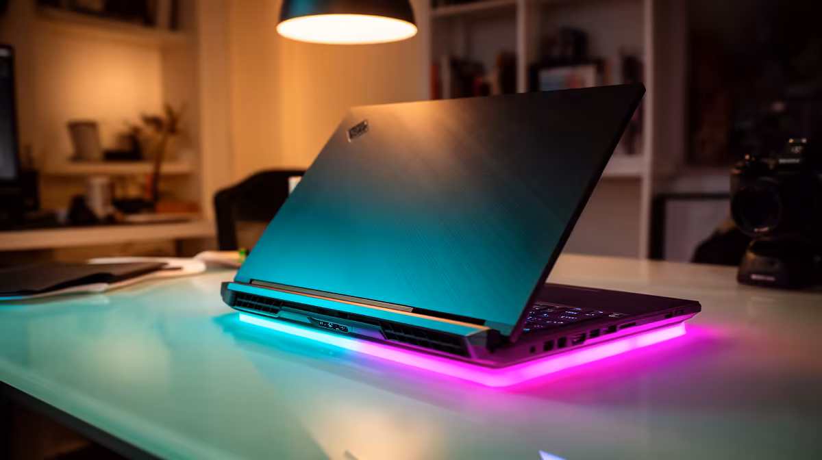 An honest dual-use laptop framing, no overselling