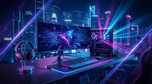 Space-saving gaming desk setup tips