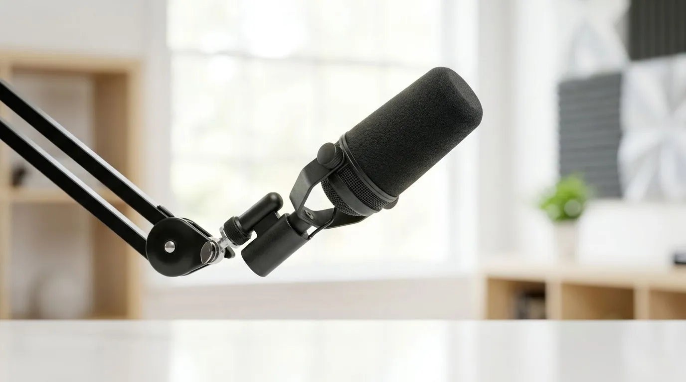 Position a cardioid mic for cleaner voice capture