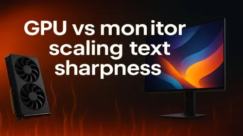 GPU Scaling vs Monitor Scaling Text Sharpness Compared