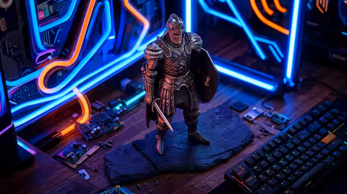 Guts Figure Desk Setup: Style Your Office with Berserk