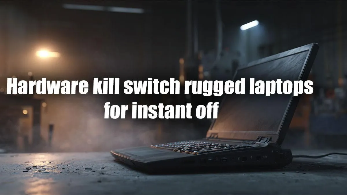 Rugged Laptops with One-Button Shutdown