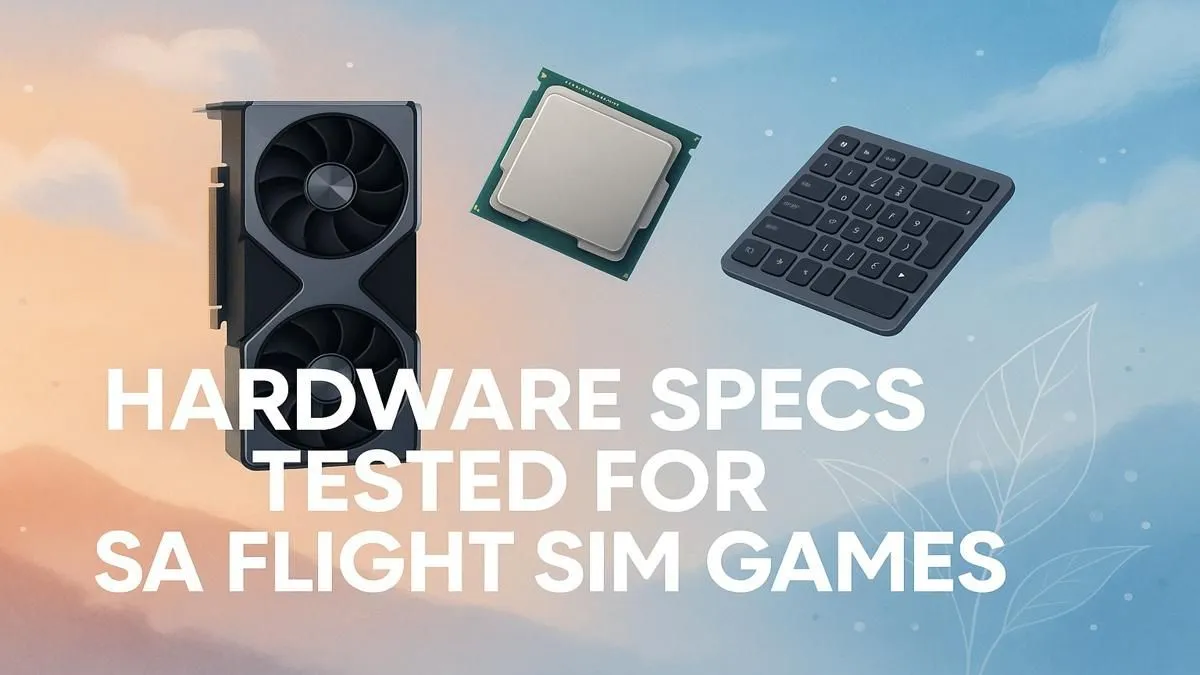Tested Specs for SA Flight Sims