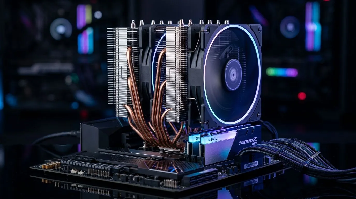 How heatpipes fit and keep RAM clear