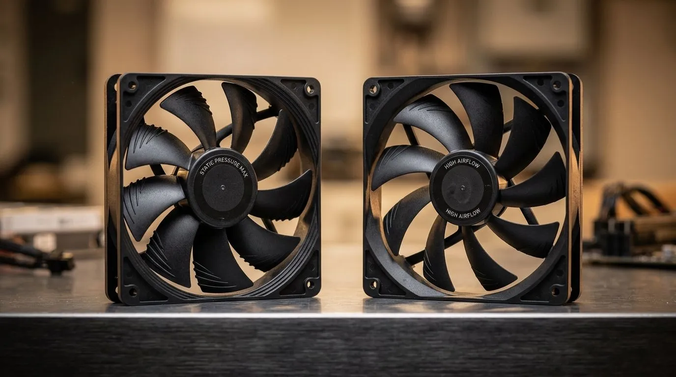 Choose the right fan pressure for radiator cooling
