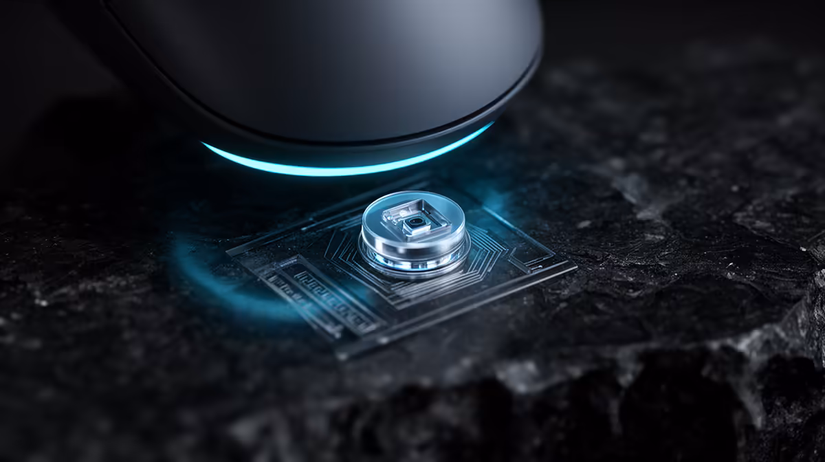 a 2μm Micro-Etched Surface Improve: DPI, shape and sensor