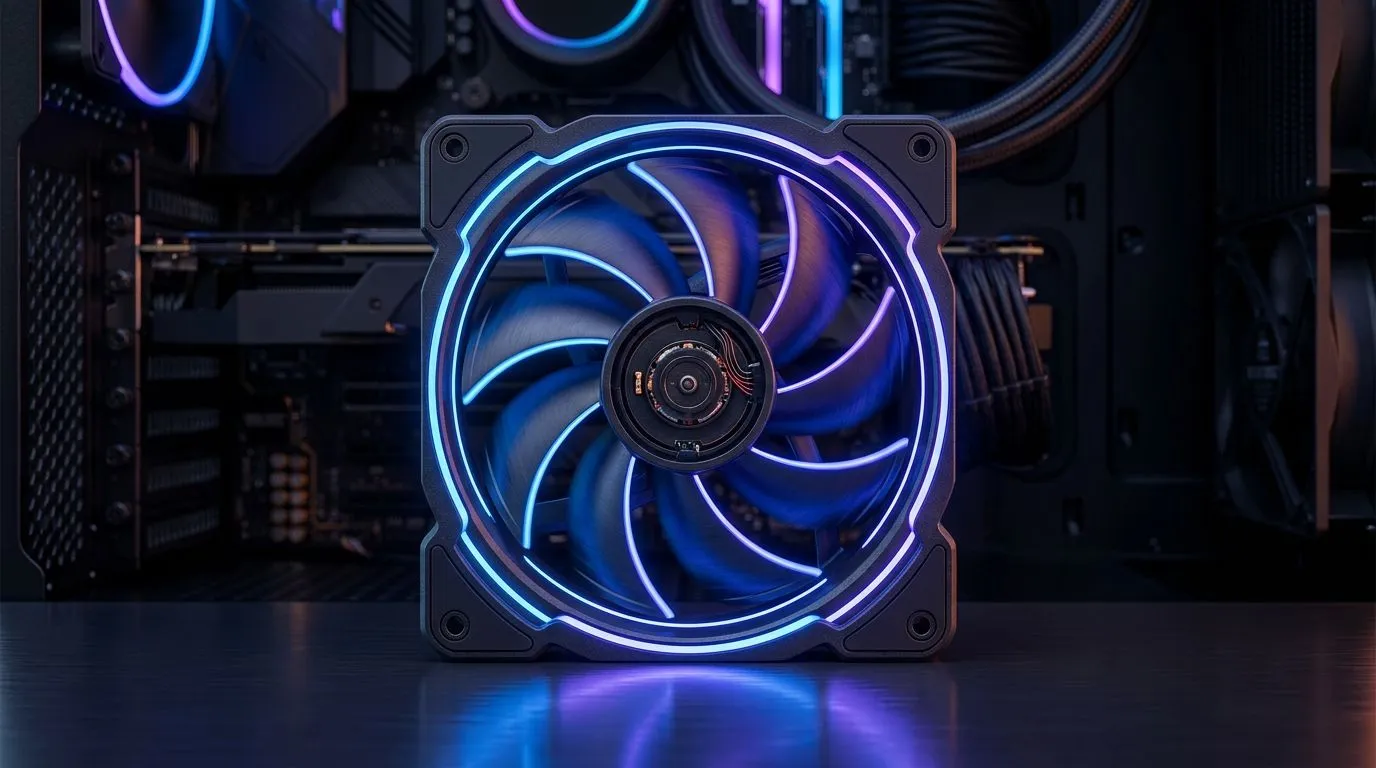 Fan size, RPM, and blades work as one cooling system