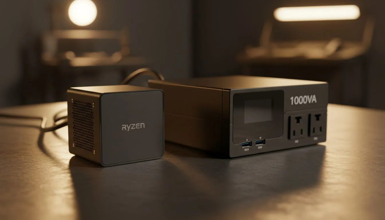 Estimate Ryzen mini PC UPS hours