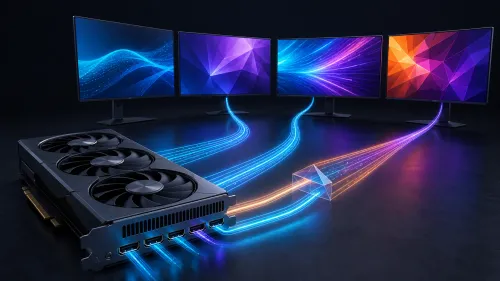 How Many Monitors Can One GPU Run? Ports, DSC and Bandwidth Limits