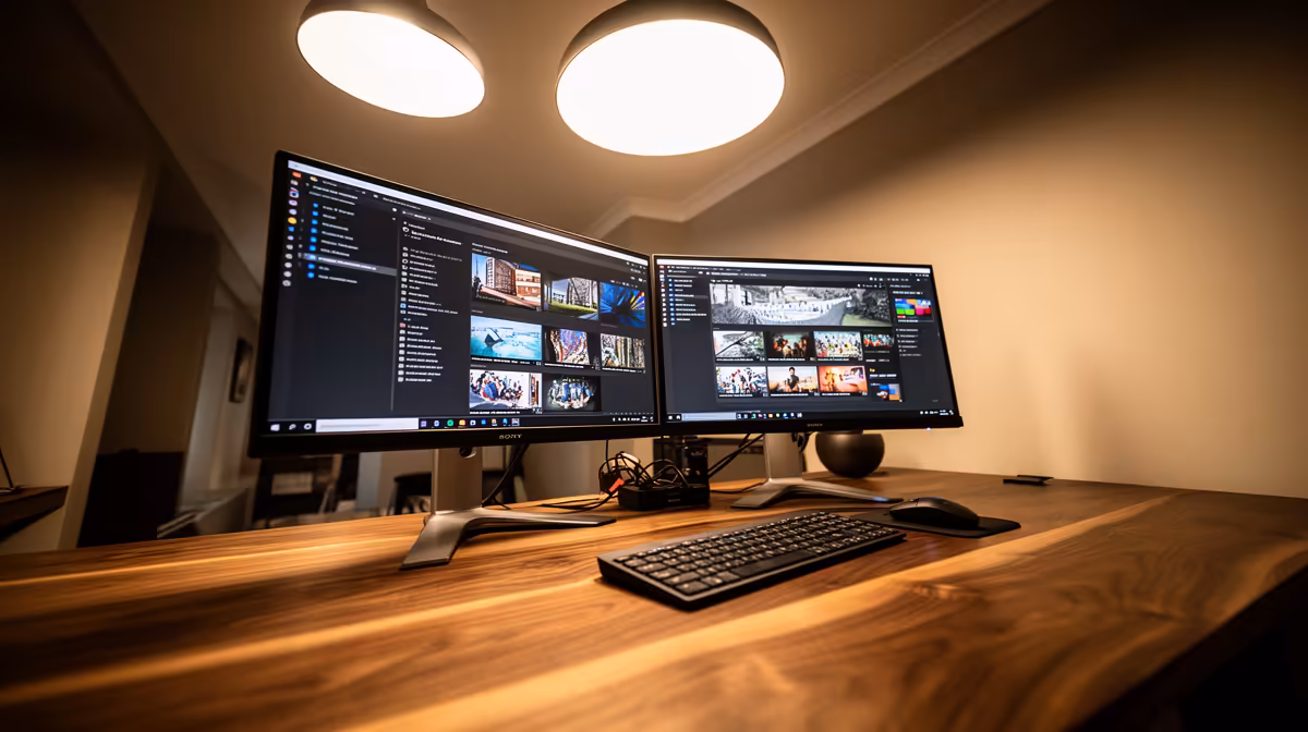 Desk Depth a Dual-monitor Setup Really Needs in an SA Flat