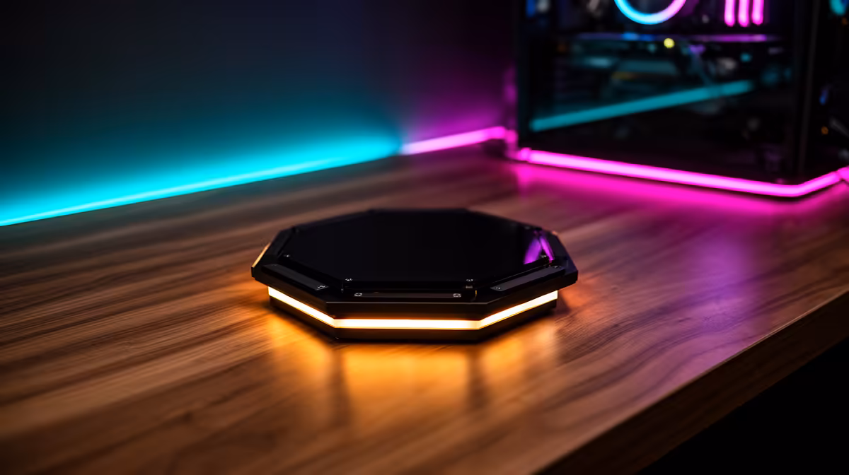 How Much Desk Space Do Hexagon Modular Design Lights Occu...