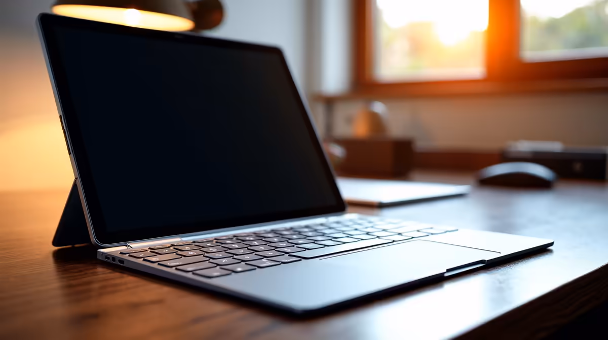 A Remote Worker Choose a Tablet with a Keyboard in South
